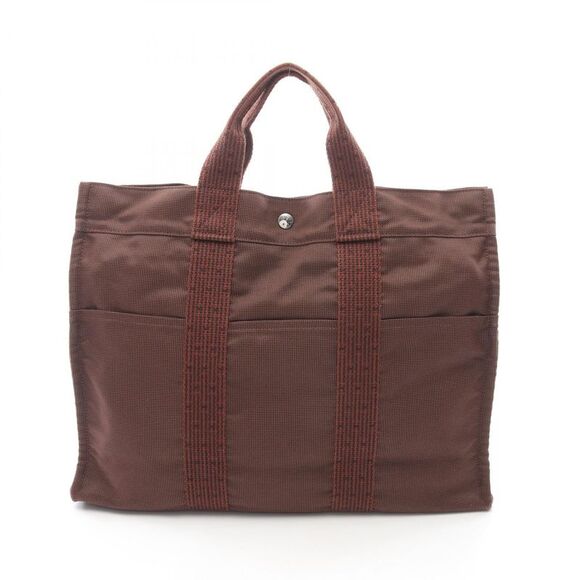 Hermes Herline MM Nylon Canvas Tote Bag - Picture 1 of 7